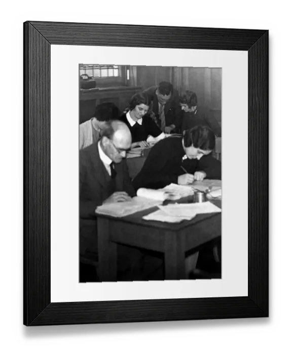 Framed Print : World War Two - Second World War - Teachers from Jarrow joined in the war effort by Framed Print : World War Two - Second World War - Teachers from Jarrow joined in the war effort by