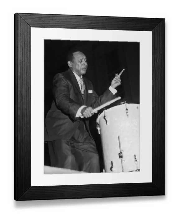 Framed Print : Lionel Hampton, band leader at the Royal Festival hall in London