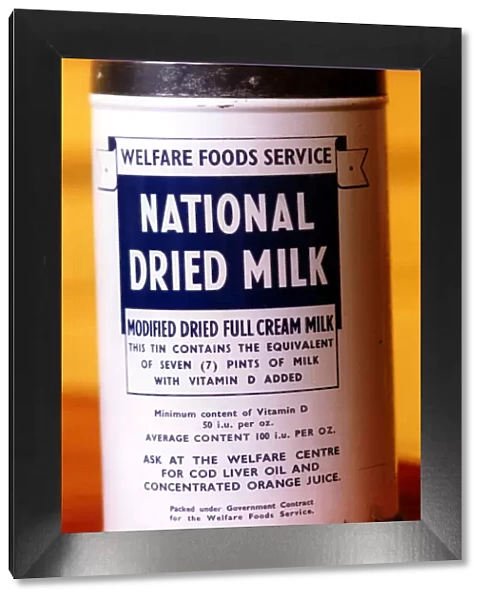 World War Two - Second World War - Rationing - Welfare Foods Service National Dried Milk