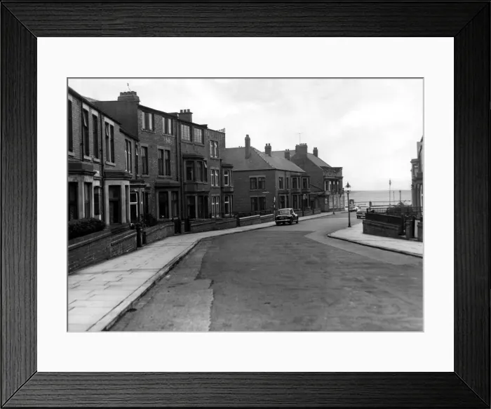 Framed Print : Post World War Two - Second World War - German air raid on a North East of England town Framed Print : Post World War Two - Second World War - German air raid on a North East of England town