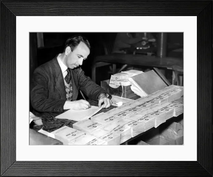 Framed Print : Post World War Two - Second World War - Many thousands of ration books were unclaimed Framed Print : Post World War Two - Second World War - Many thousands of ration books were unclaimed
