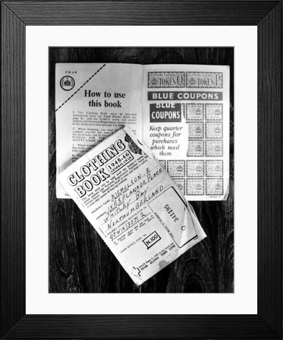 Framed Print : Post World War Two - Second World War - A Clothing Book for 1945-46 for clothes Framed Print : Post World War Two - Second World War - A Clothing Book for 1945-46 for clothes