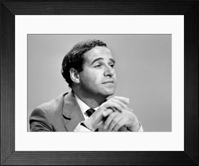 Framed Print : Home Secretary Leon Brittan pictured at the Conservative Party Conference in Brighton