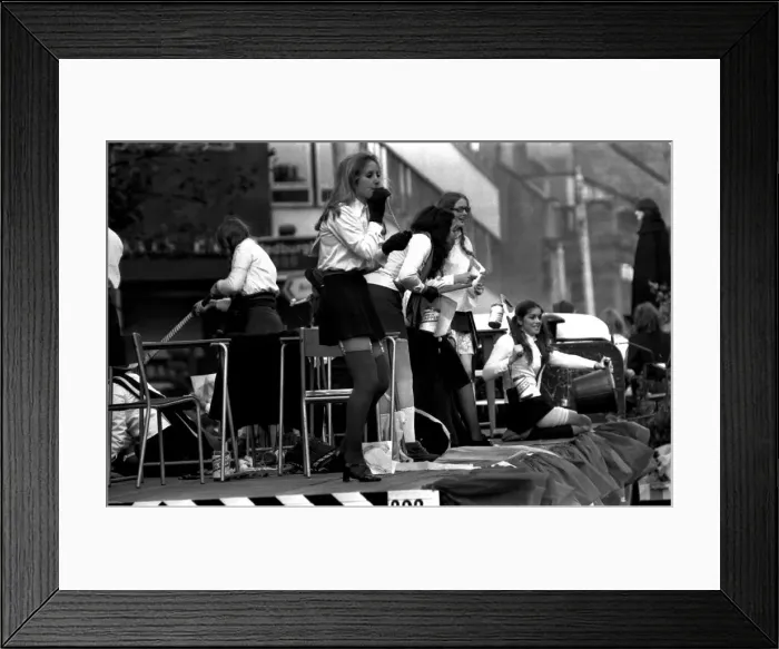 Framed Print : Lib - Newcastle students went to a lot of trouble to raise money for charity with their