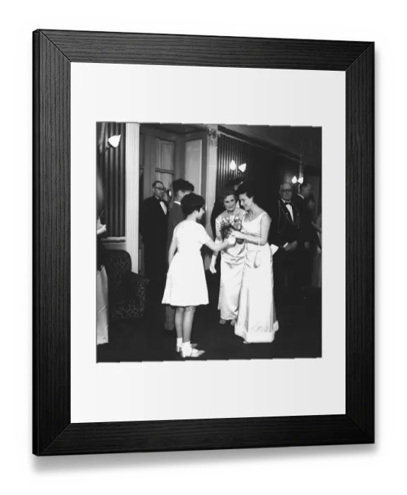 Framed Print : North East Royal Visit - Princess Margaret flew into Newcastle Airport
