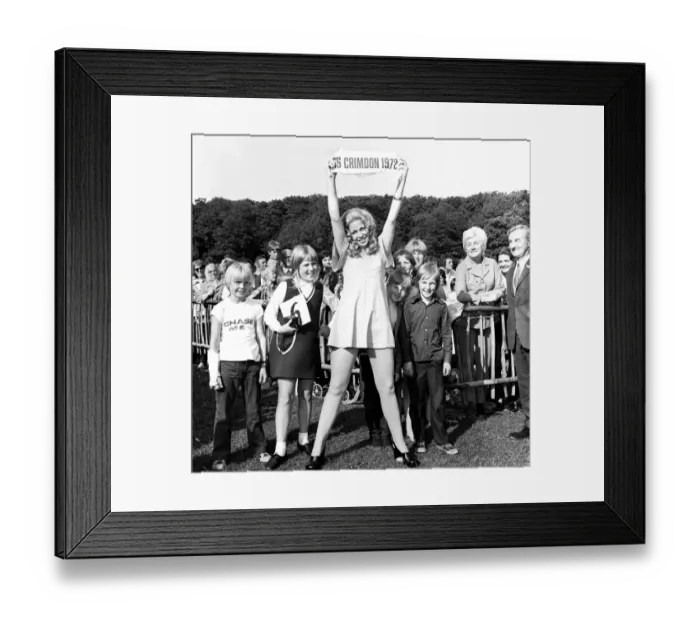 Framed Print : Stevie Turner entered her first big beauty contest the whole village went along to watch Framed Print : Stevie Turner entered her first big beauty contest the whole village went along to watch