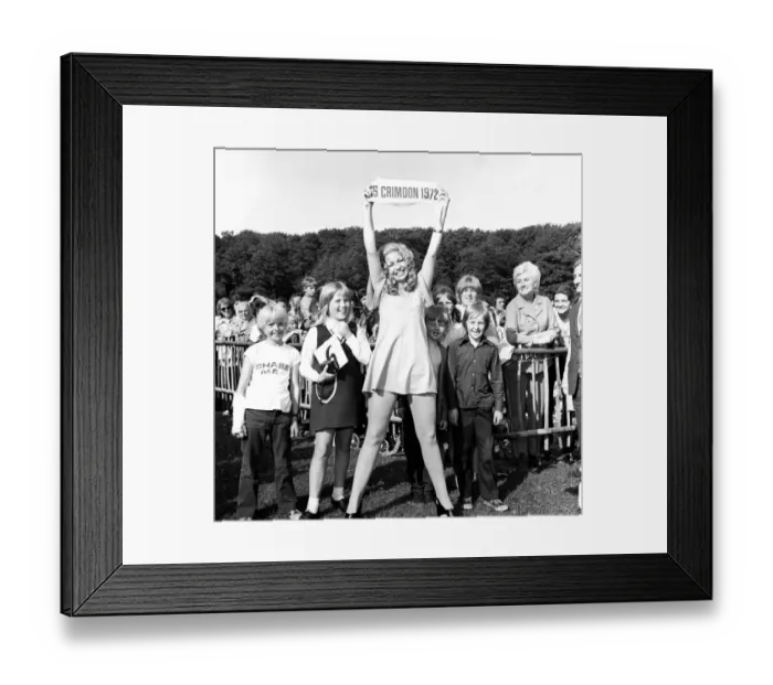 Framed Print : Stevie Turner entered her first big beauty contest the whole village went along to watch Framed Print : Stevie Turner entered her first big beauty contest the whole village went along to watch
