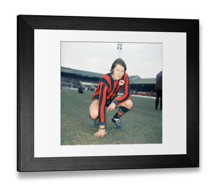 Framed Print : Huddersfield Town footballer Frank Worthington. February 1970