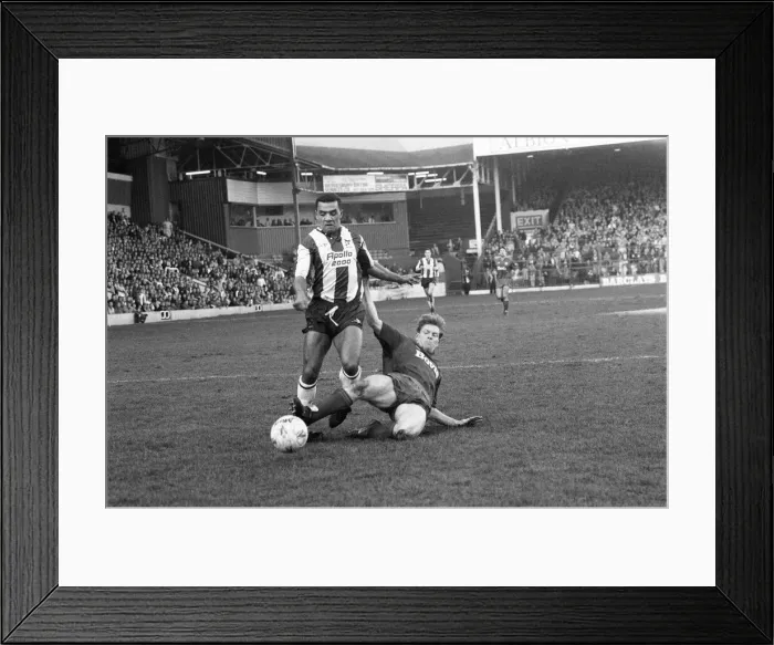 Framed Print : Tony Ford of West Bromwich Albion in action against Oldham Athletic
