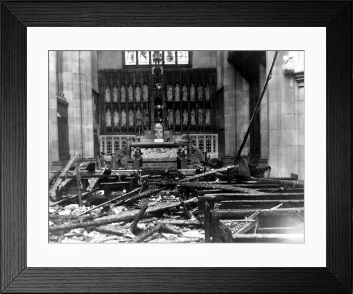 Framed Print : World War Two - Second World War - St Michaels Church Framed Print : World War Two - Second World War - St Michaels Church