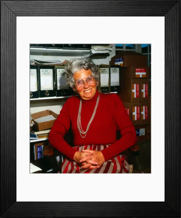 Framed Print : Moral minority champion Mary Whitehouse, social activist known for her opposition to