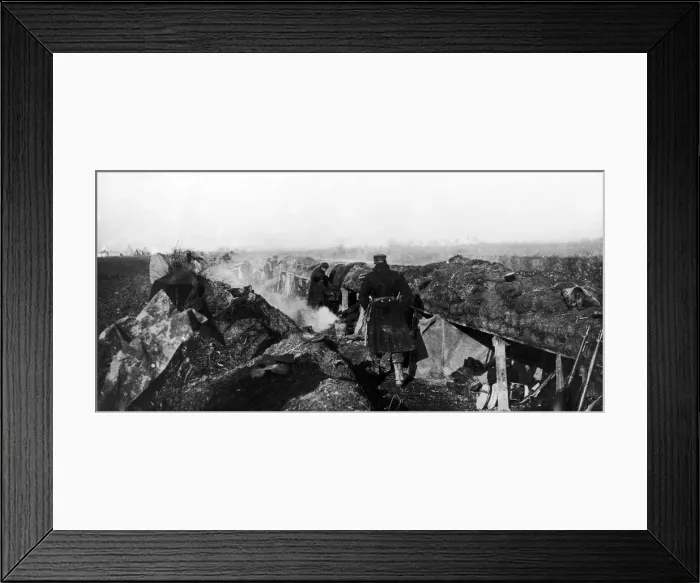 Framed Print : Belgian troops in the trenches on the Yser prior to the Second Battle of Ypres Framed Print : Belgian troops in the trenches on the Yser prior to the Second Battle of Ypres