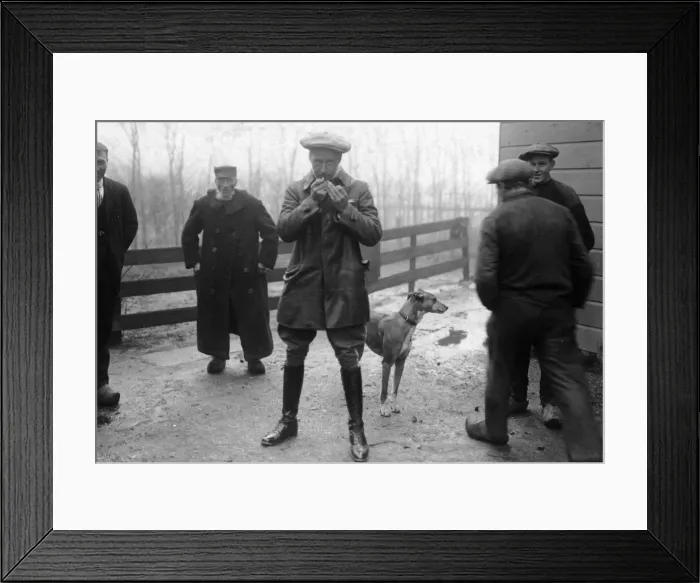 Framed Print : German Ex-Crown Prince Wilhelm seen here in exile in Holland. 28th November 1918 Framed Print : German Ex-Crown Prince Wilhelm seen here in exile in Holland. 28th November 1918