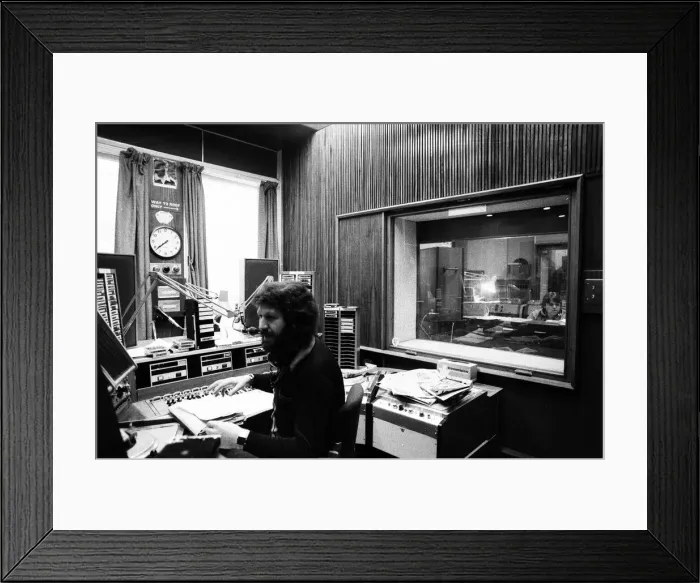 Framed Print : Dave Lee Travis DJ BBC Radio One Breakfast Show, 28th June 1978 Framed Print : Dave Lee Travis DJ BBC Radio One Breakfast Show, 28th June 1978