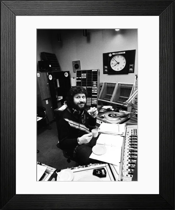 Framed Print : Dave Lee Travis DJ BBC Radio One Breakfast Show, 28th June 1978 Framed Print : Dave Lee Travis DJ BBC Radio One Breakfast Show, 28th June 1978