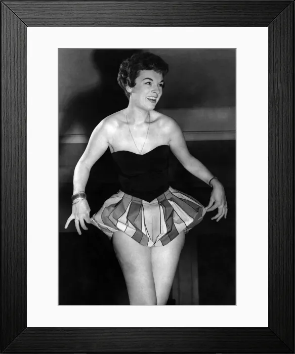 Framed Print : Clothing Fashion Beachwear: Model and actress Tonia Berne wears this eye catching swim Framed Print : Clothing Fashion Beachwear: Model and actress Tonia Berne wears this eye catching swim