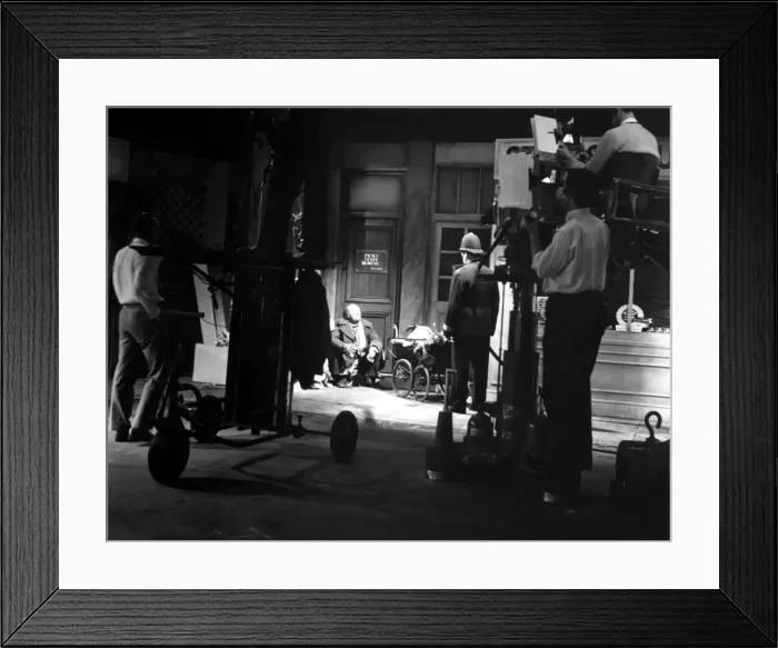 Framed Print : Television programme - The filming of an episode of Dixon of Dock Green 1 November 1963