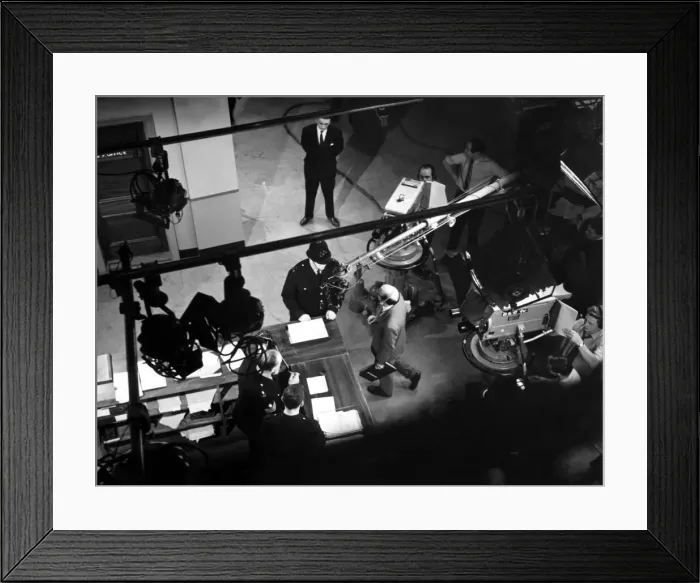 Framed Print : Television programme - The filming of an episode of Dixon of Dock Green 1 November 1963 Framed Print : Television programme - The filming of an episode of Dixon of Dock Green 1 November 1963