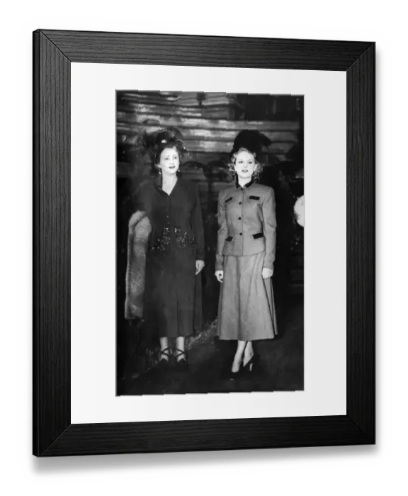 Framed Print : Buxome Mrs. Hilda Atkin, 50, mother of three children, attended fashion shows