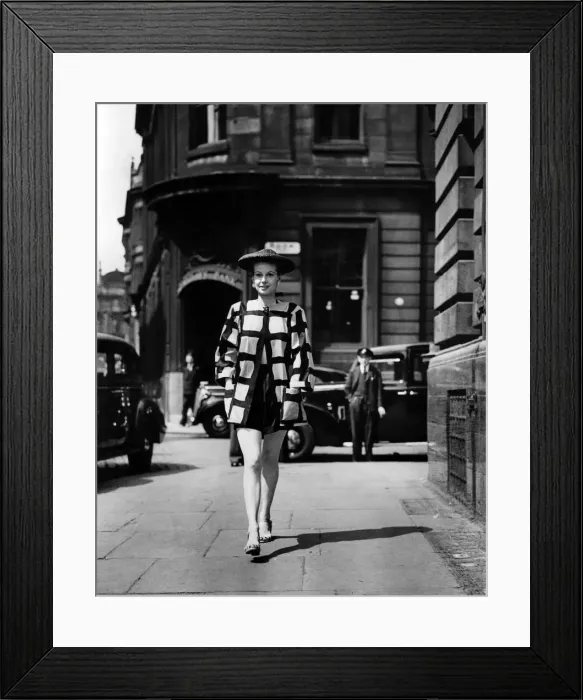 Framed Print : Clothing: Mannequins: This coolie jacket in large black Framed Print : Clothing: Mannequins: This coolie jacket in large black