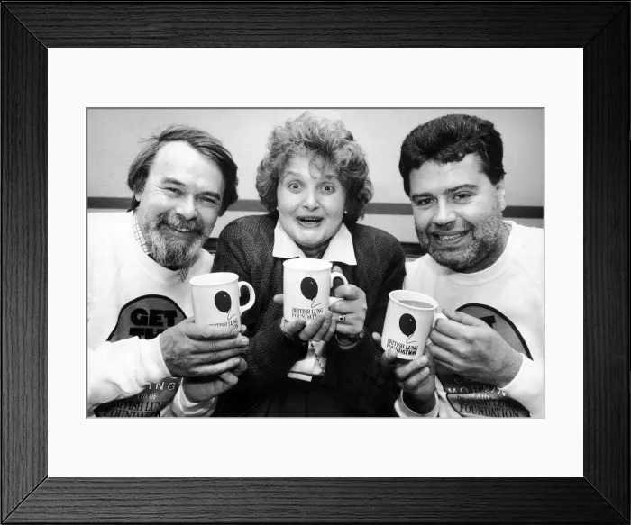 Framed Print : The cast of When We Were Married, from the Birmingham Repertory Theatre