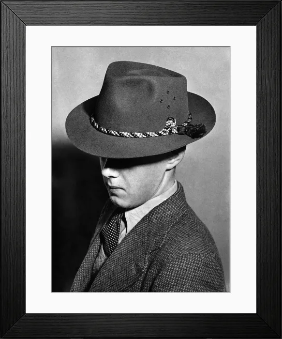 Framed Print : Clothing: Fashion: Menswear: Hats. March 1951 P021647 Framed Print : Clothing: Fashion: Menswear: Hats. March 1951 P021647