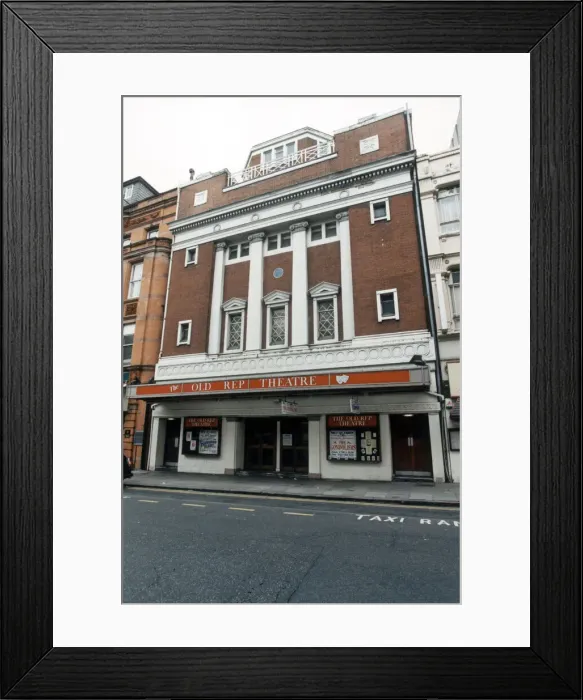 Framed Print : The Old Birmingham Repertory Theatre. February 1998 Framed Print : The Old Birmingham Repertory Theatre. February 1998