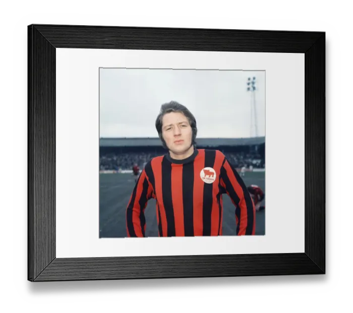 Framed Print : Huddersfield Town footballer Frank Worthington. February 1970