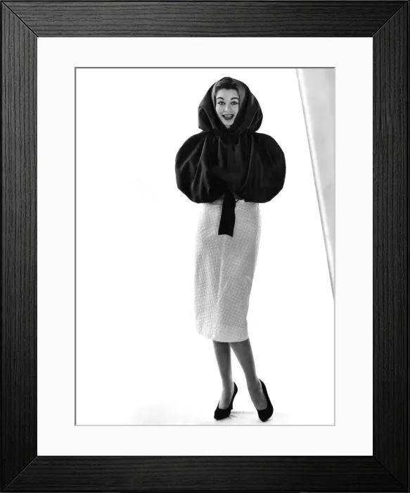 Framed Print : Clothing Fashion 1957: Model Jackie Jackson. December 1957 P021517 Framed Print : Clothing Fashion 1957: Model Jackie Jackson. December 1957 P021517