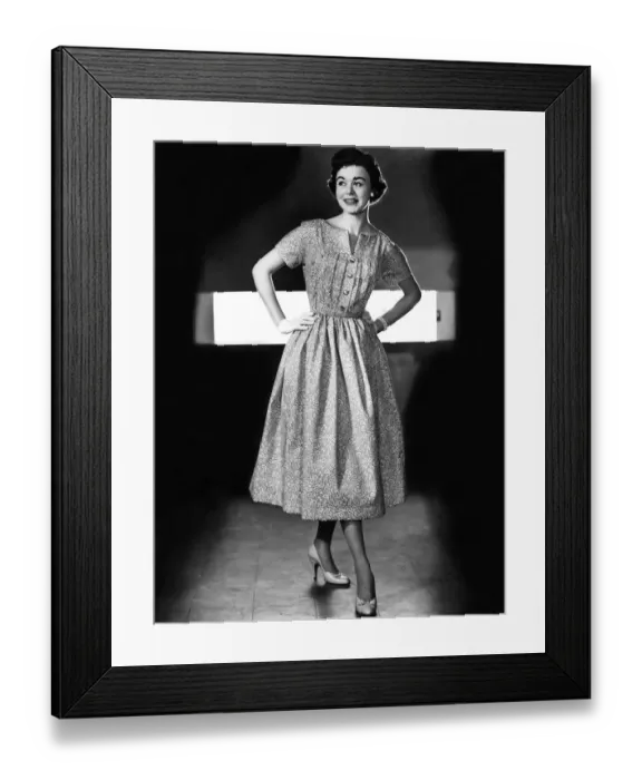 Framed Print : Clothing Fashion 1957. May 1957 P021521 Framed Print : Clothing Fashion 1957. May 1957 P021521