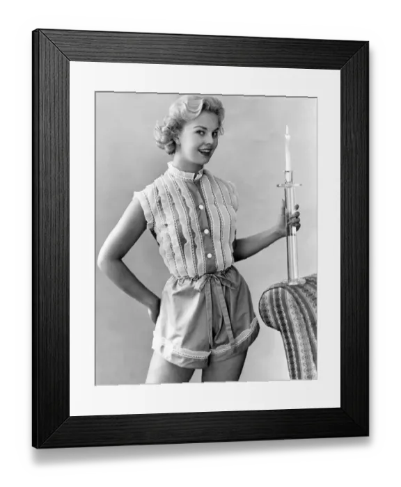 Framed Print : Reveille Fashions: Rosalie Ashford. May 1958 P025276 Framed Print : Reveille Fashions: Rosalie Ashford. May 1958 P025276