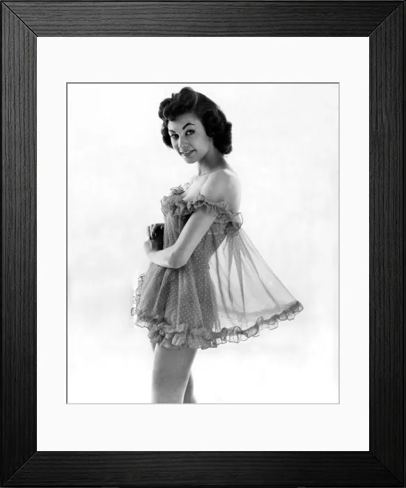 Framed Print : Reveille Fashions: Julia Shearing. May 1958 P025274 Framed Print : Reveille Fashions: Julia Shearing. May 1958 P025274