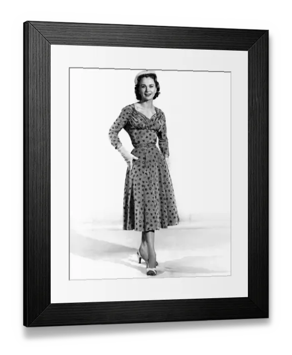 Framed Print : Clothing Fashion 1955. April 1955 P021253