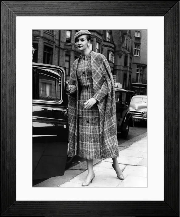 Framed Print : Clothing: Coats: Charles Creed Fashions: Dear Watson Framed Print : Clothing: Coats: Charles Creed Fashions: Dear Watson