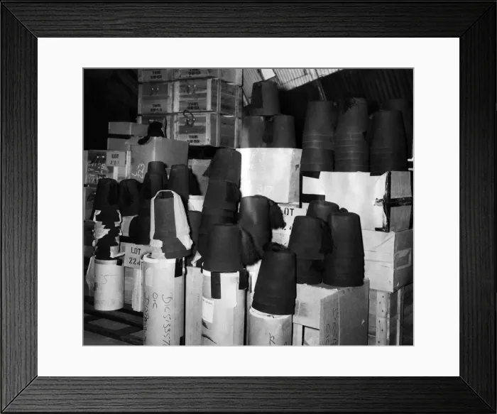Framed Print : Clothing: Fashion Men Wear Hats: 7, 815 red fezes were sold by auction today at price