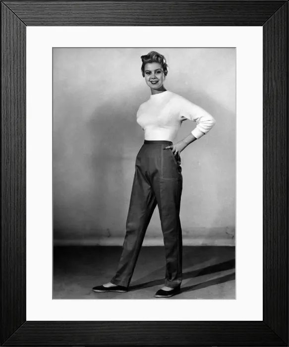 Framed Print : Clothing Fashion 1955. June 1955