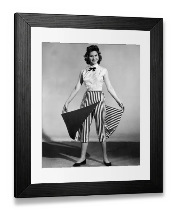 Framed Print : Clothing Fashion 1955. July 1955 P021254 Framed Print : Clothing Fashion 1955. July 1955 P021254