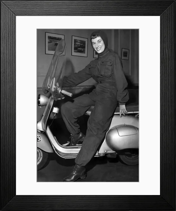 Framed Print : Clothing Fashion 1954: Scoot suit. November 1954 P021240