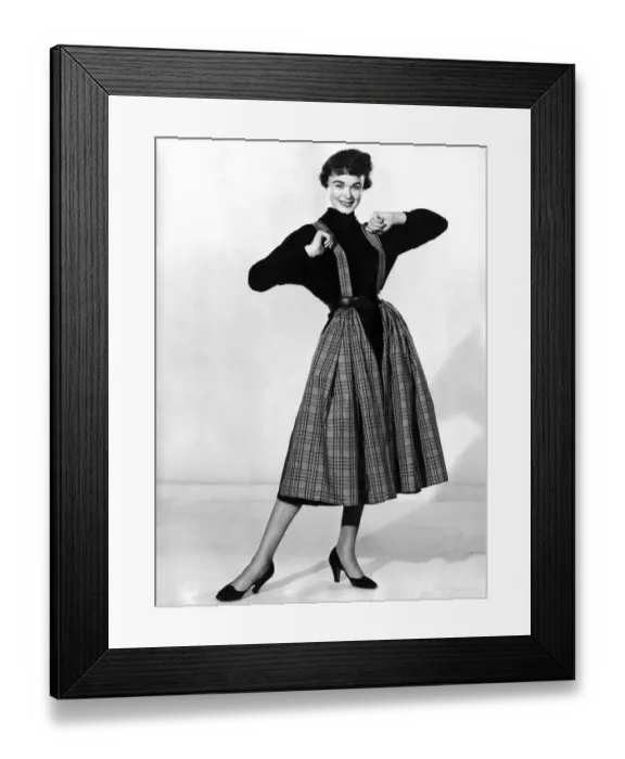 Framed Print : Clothing Fashion 1954. November 1954 P021233