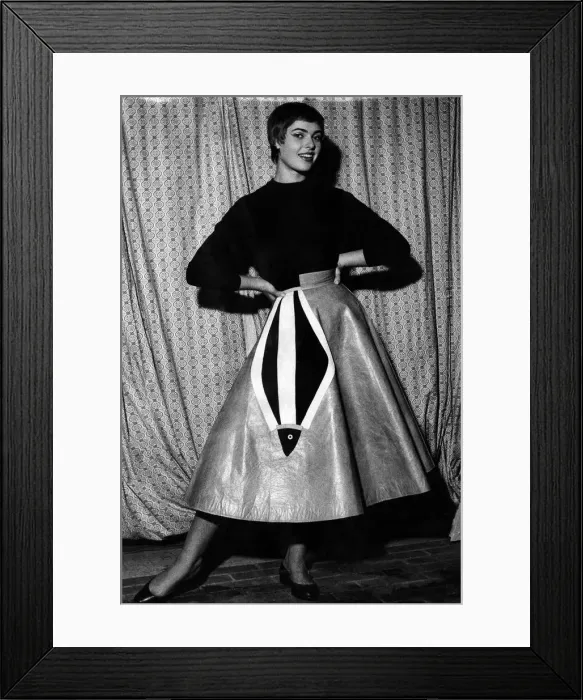 Framed Print : Clothing Fashion 1954. August 1954 P021228