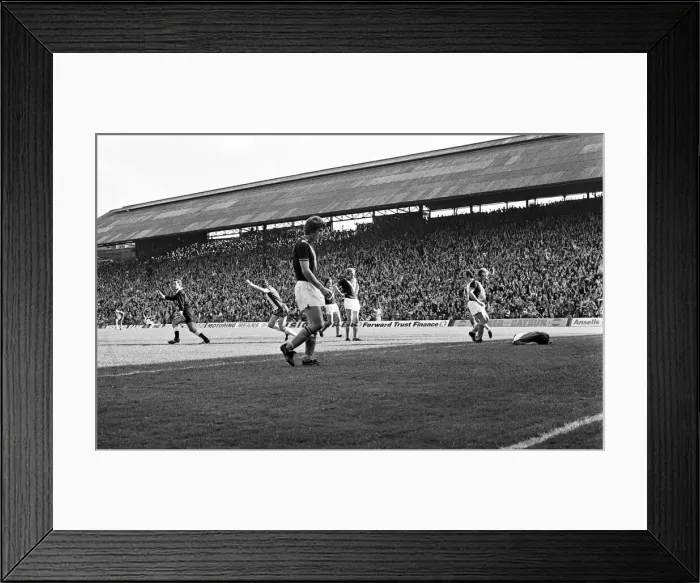 Framed Print : Birmingham City 4-0 Burnley, league match at St Andrews, Saturday 20th September 1975