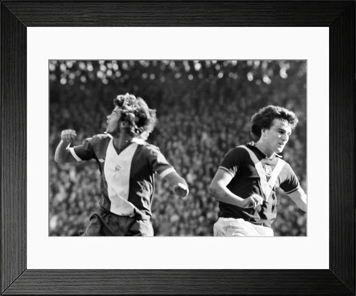 Framed Print : Birmingham City 4-0 Burnley, league match at St Andrews, Saturday 20th September 1975 Framed Print : Birmingham City 4-0 Burnley, league match at St Andrews, Saturday 20th September 1975