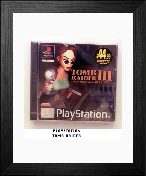 Framed Print : Tomb Raider III Playstation video game