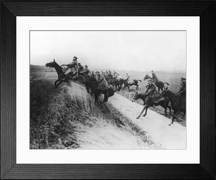 Framed Print : Belgian cavalry seen here in training at the cavalry instruction camp at Campagne 25th Framed Print : Belgian cavalry seen here in training at the cavalry instruction camp at Campagne 25th