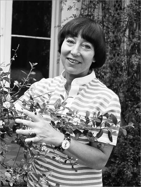 Patsy Wilcox former wife of TV producer Desmond Wilcox seen here at home in Kew