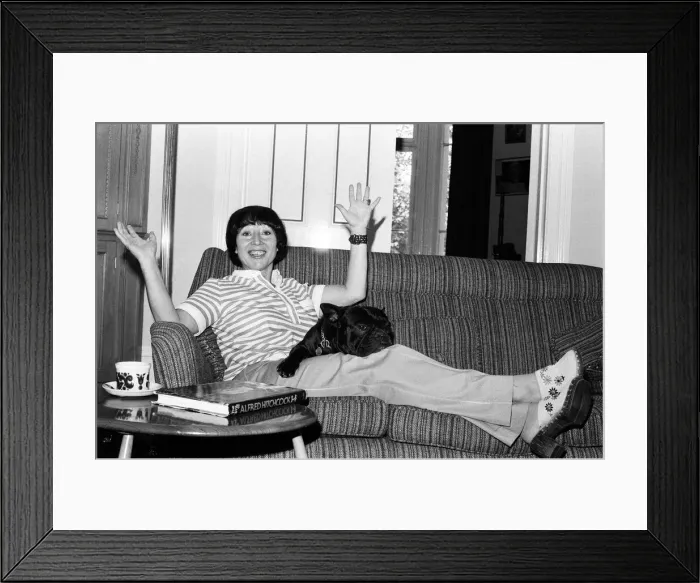 Framed Print : Patsy Wilcox former wife of TV producer Desmond Wilcox seen here in her London home with