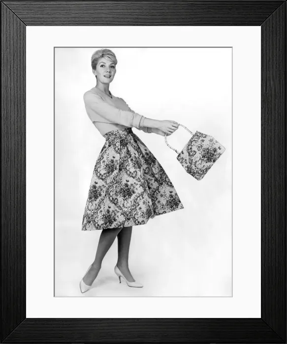 Framed Print : Clothing Fashions: August 1959 P025302 Framed Print : Clothing Fashions: August 1959 P025302