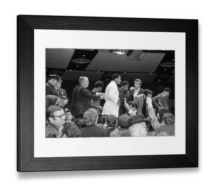 Framed Print : Muhammad Ali having a pre-fight medical ahead of his clash with Smoking Joe Frazier to be
