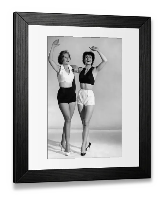 Framed Print : Reveille Fashions: Rosemary Stewart and Norma Maden August 1959 P025285