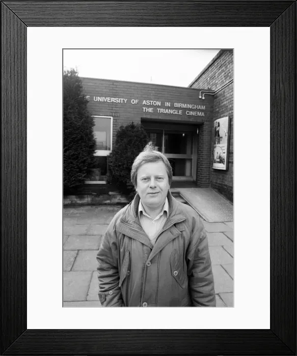 Framed Print : Peter Walsh organiser of the Triangle Cinema at Aston University Gosta Green Framed Print : Peter Walsh organiser of the Triangle Cinema at Aston University Gosta Green